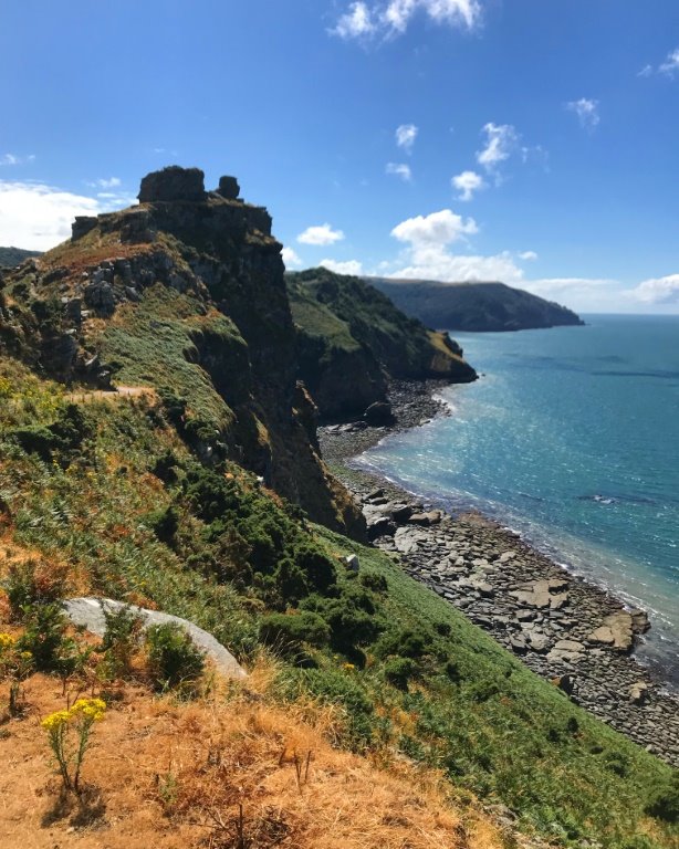 Lynton And Lynmouth Castle Roock From Coast Path